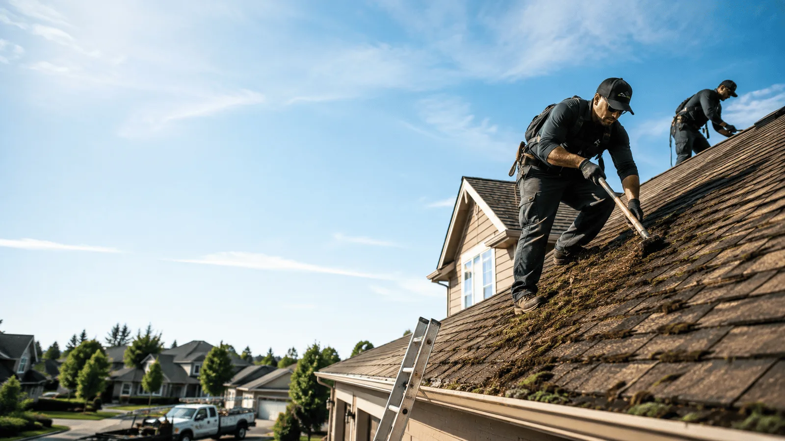 Roof Moss Removal in Cable, OH near me